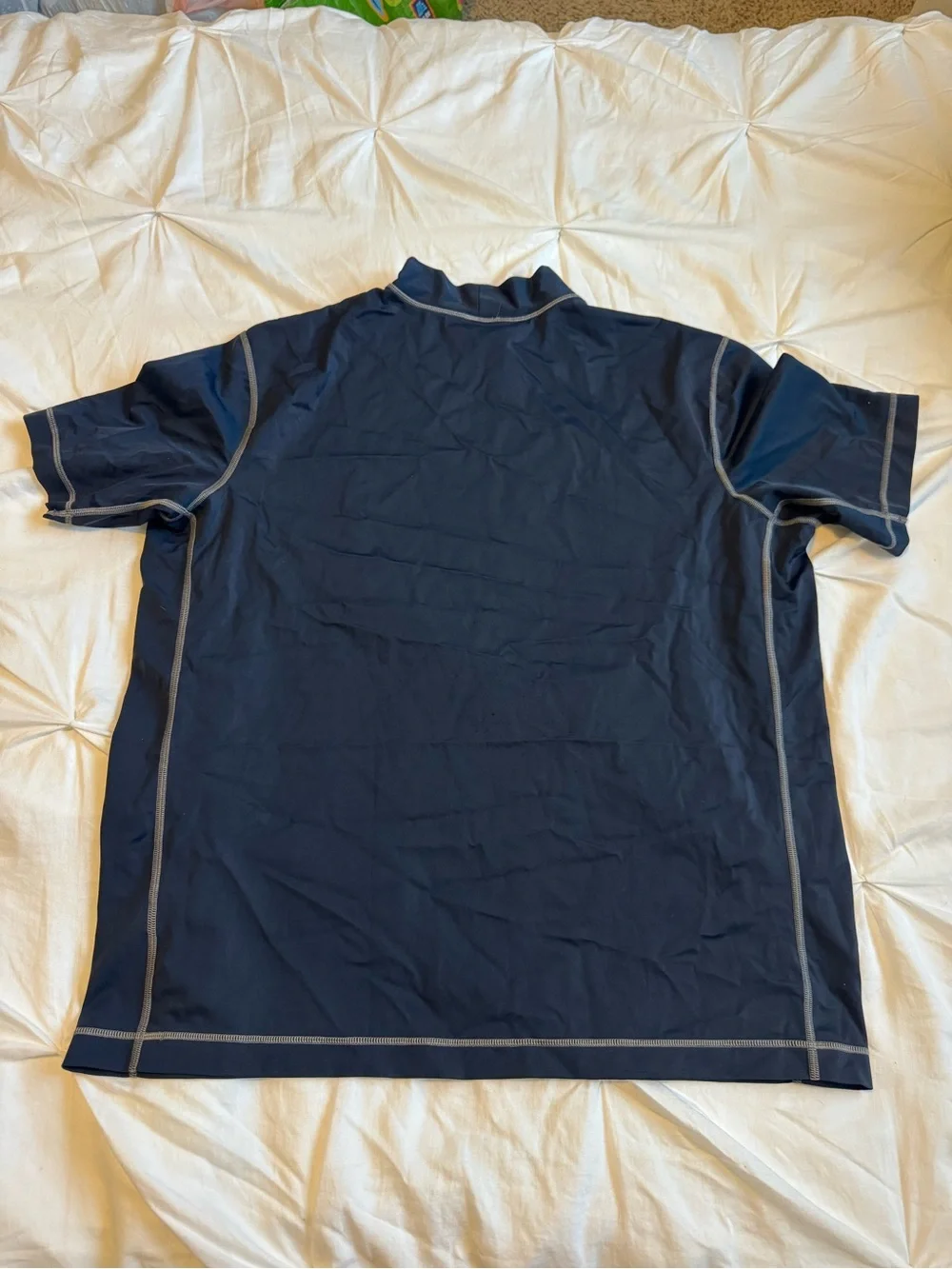 Men's Navy Rash Guard Swim Shirt